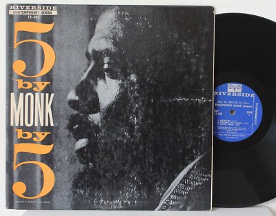Thelonious Monk LP  5 By Monk By Five  Riverside 12-305 ~ DG Mono Charlie Rouse