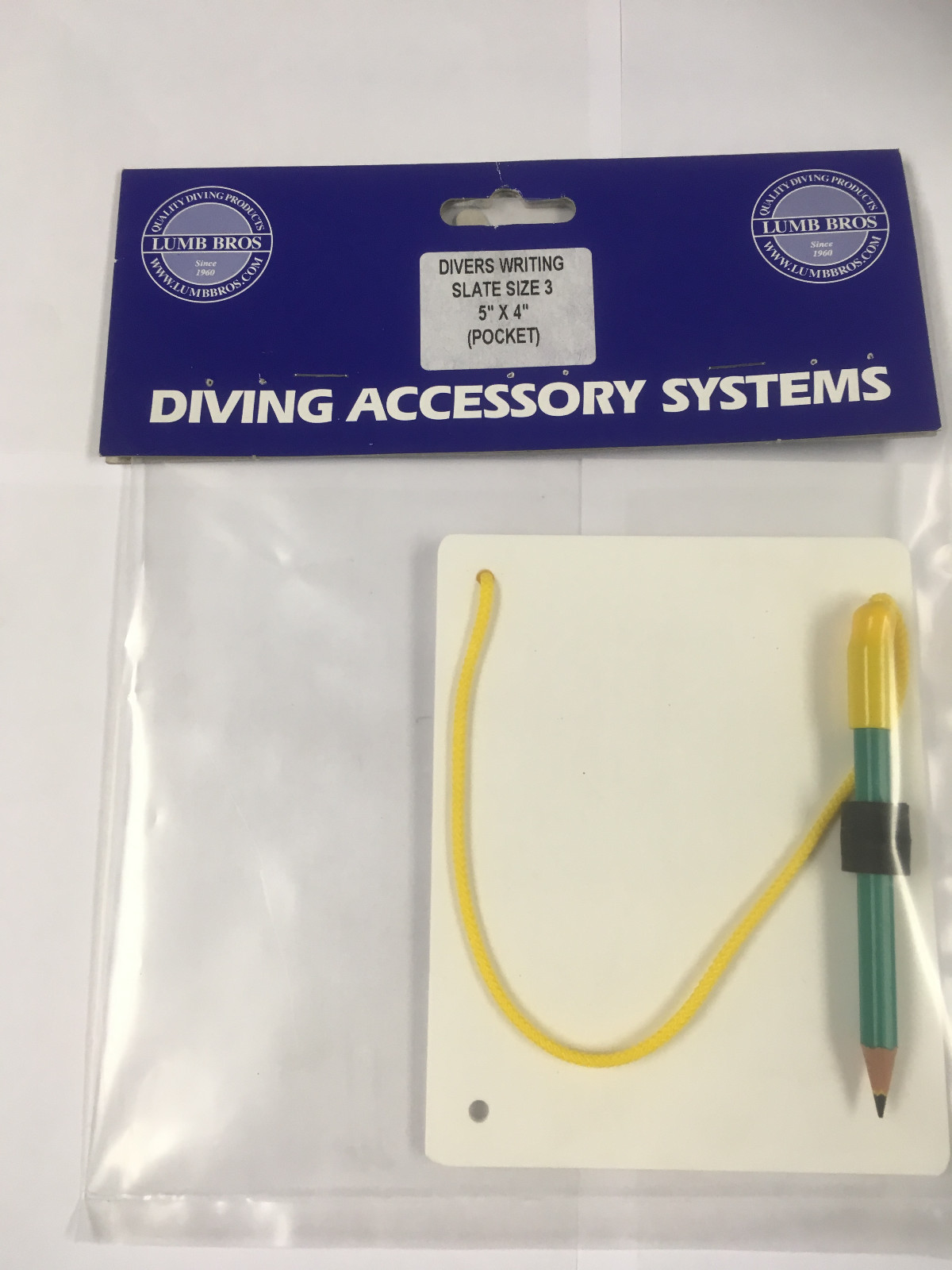 LUMB Scuba diving Divers Writing Slate with attached pencil Choice of