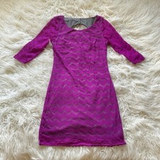 Free People Purple Scallop Lace Bodycon Dress