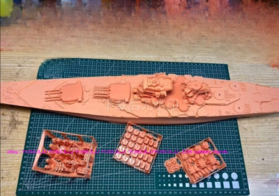 3D Printed kit  1/350 French Jean Bart Battleship static resin Model Kits- 