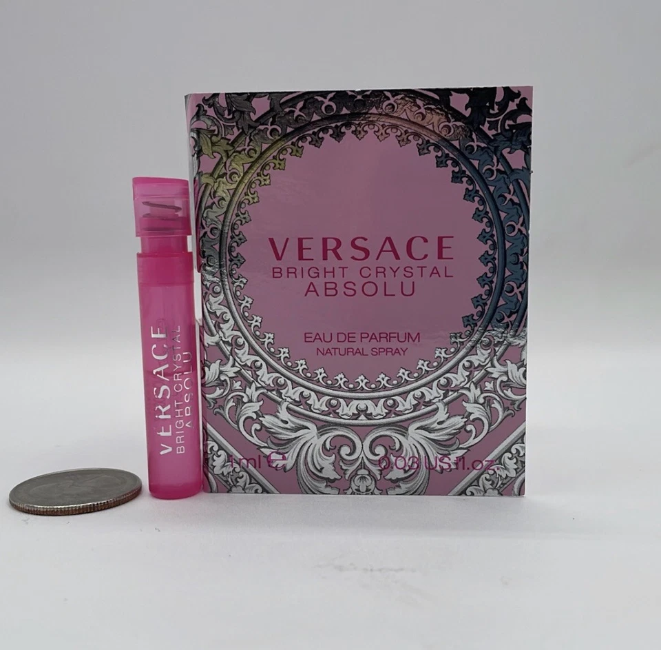 Muestras de perfume Versace de 5 piezas - Cristal brillante, absoluto, diamante amarillo, azul Dylan Foto 4 de 4