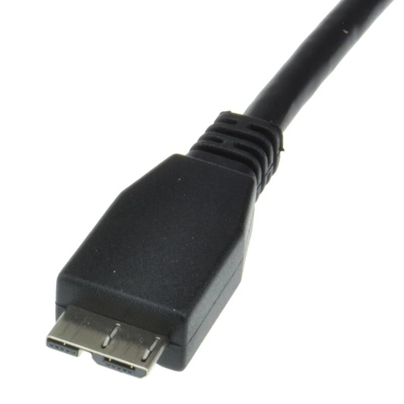 USB 3.0 Micro B Cable A Male to Male 35cm Data Lead for External Hard Drive 0.3M - Image 3 of 4
