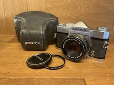 Near Mint w/ Case Konica FTA Film Camera Hexanon AR 50mm F/1.8 Lens From Japan