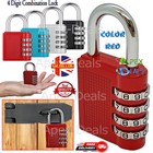Security Code Lock Zinc Alloy 4 Digit Number Password Lock Combination Padlock