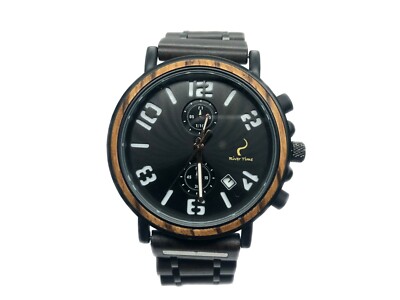 River-Time Men Bamboo Wood Watch Herren Holzuhren Model Dal