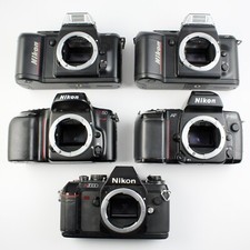 Mixed Lot of Nikon Cameras, 4 AF  1 Manual Focus for Parts/Repair
