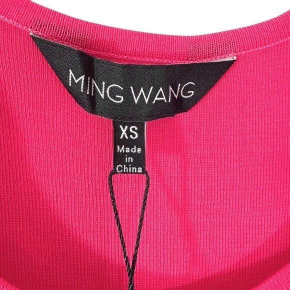 NWT Ming Wang Knit Sleeveless Tank Top Coral Size XS retail $120