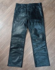Vintage Early '80s Black Leather Pants. 32w X 28L