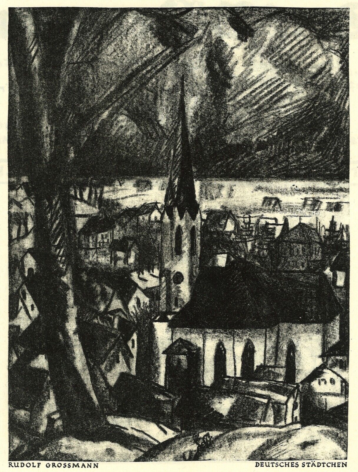 Rudolf Grossmann - 2 Blatt - Lithographien 1916