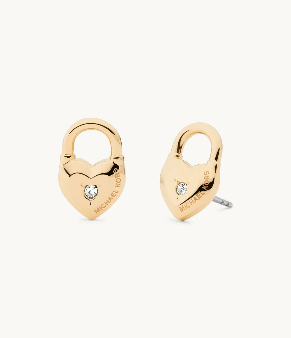 Mk padlock earrings sale