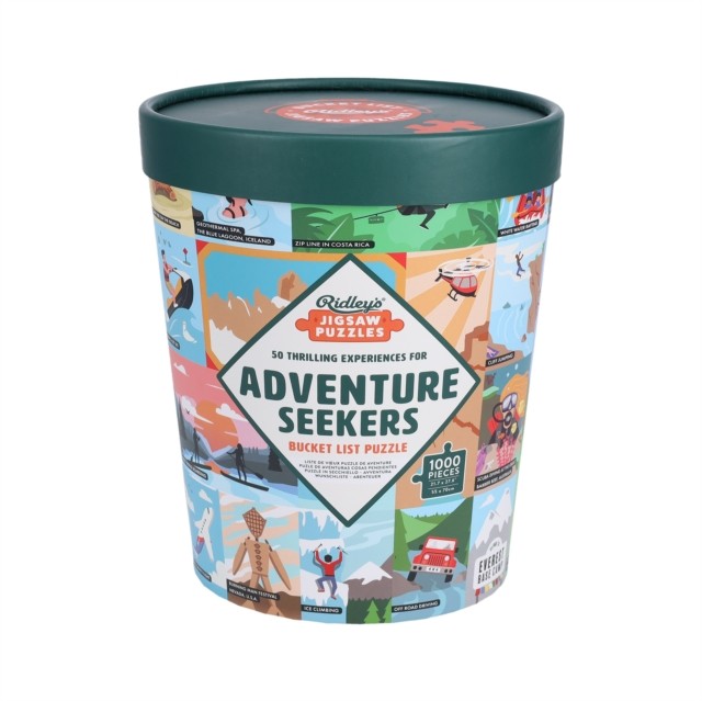 50 Thrilling Experiences for Adventure Seekers 1000-piece Bucket List Jigsaw