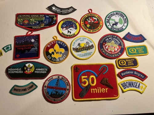 Boy Scout Patch Lot Minnesota Wisconsin Tomahawk Etc Lot Of 20 Unused