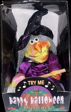 RARE NEW IN BOX Vintage PBC International Musical Plush Cindee Witch US24