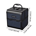 Byootique 3-Piece Makeup Train Cases Cosmetic Organizer Kit Rococo Midnight — photo 5
