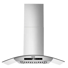 800CFM 30in Wall & Ceiling Mount Range Hood with Gesture & Touch Control