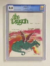 The Dragon Magazine #1 1976 CGC 8.0 White Pages Bill Hannan Cover