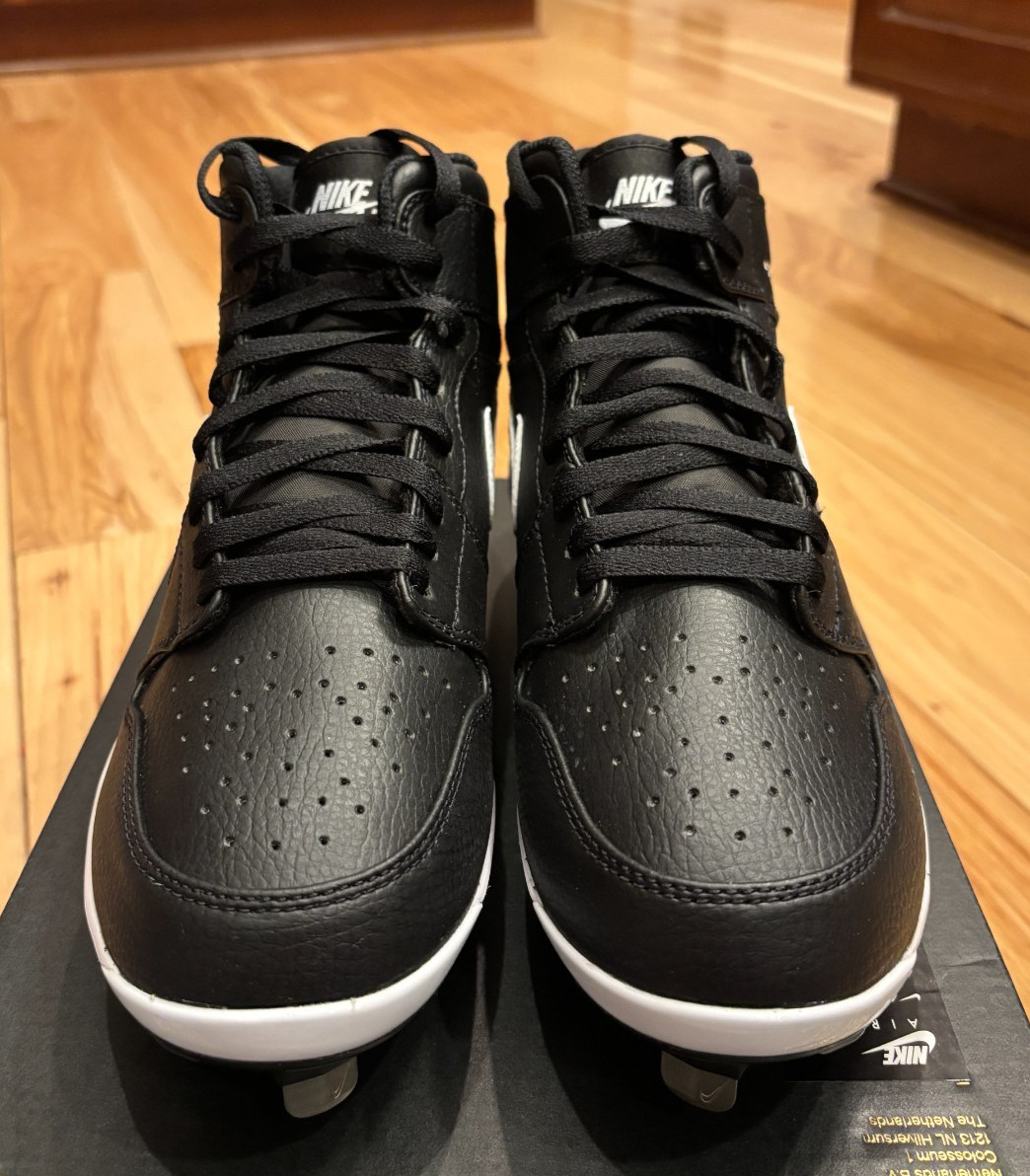 Nike Jordan 1 Retro Metal Black White AV5355 011 Men's Size 7 thumbnail 2