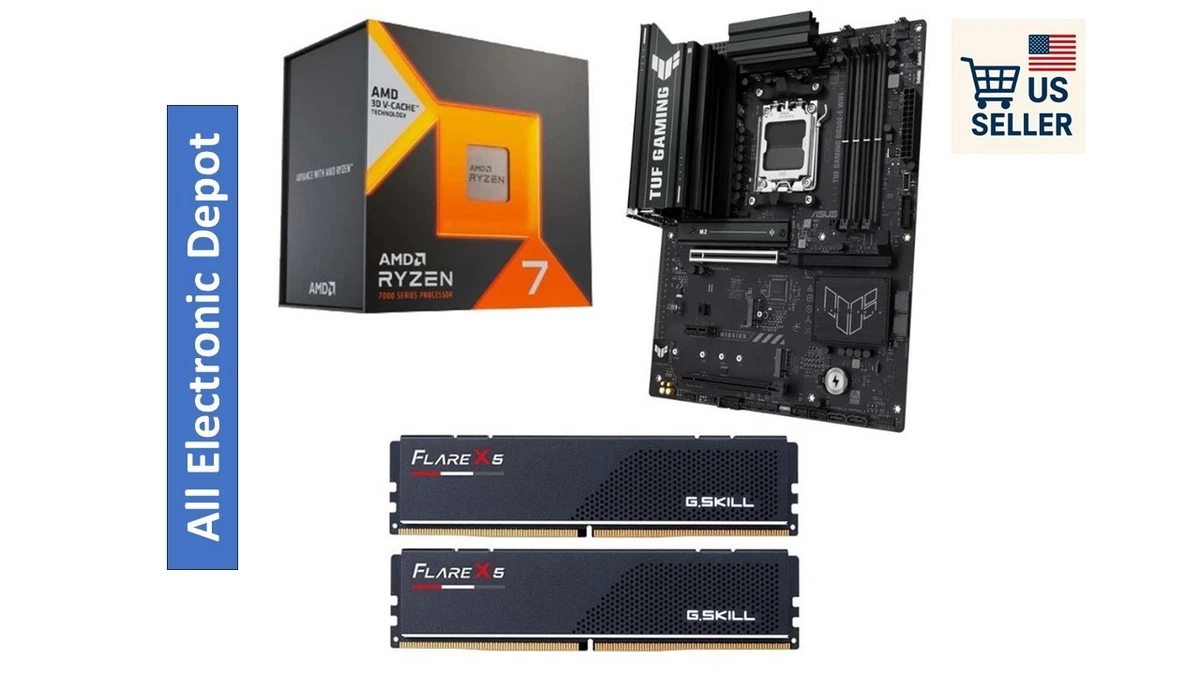 New AMD Ryzen 7 7800X3D ASUS B650E-E TUF Gaming WiFi G.Skill Flare