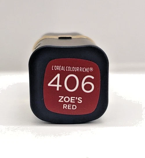 NEW L'OREAL COLOUR RICHE  STAR SECRETS LIPSTICK- 406 ZOE'S RED - Image 2 of 2