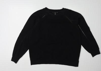 NEXT Pullover Sweatshirt Damen schwarz Medium