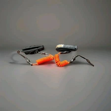 Two Surfboard Leashes Orange