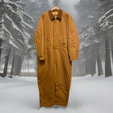 Work N Sport Hooded Coverall Mens 3XL Insulated Pockets Good Condition Workwear