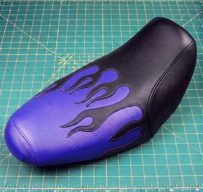 Kawasaki Prairie 400 KVF 400 Seat Cover Purple Black Vinyl Seat