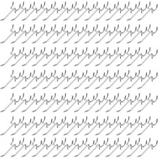 100 Pack Peg Board Hooks Stainless Steel Pegboard Shelving Display Hanging