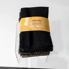 Sew Cherished Hand Dyed Wool Fine Wool & Textiles Buddies Quilt Dark/Grey 5pcs