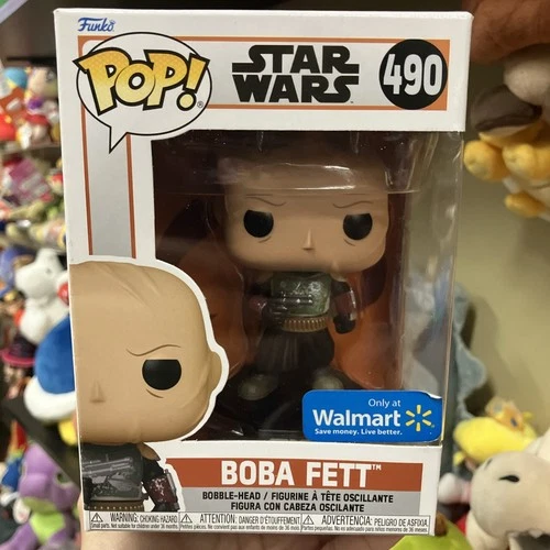 Funko POP! Star Wars the Mandalorian Boba Fett #490 [Unmasked] Exclusive
