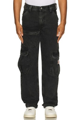 Levi's Stay Loose Cargo Workwear Pant Midweight Denim Jeans Snap Pockets 34x31