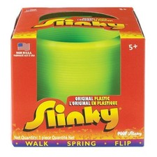 Original Plastic Slinky Jr. GREEN NEW In Box Toy