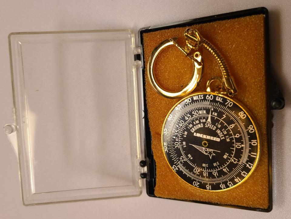 A circular slide rule made specifically for Lockheed aerospace engineers — this isn't just a cool vintage tool, it's a literal artifact of the aviation-industrial complex.