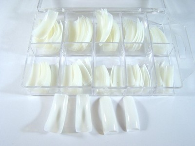 XXL Nachfüll-Beutel mit 500 pcs.   Profi N Tips Style 14   Natur  Gr.1-10
