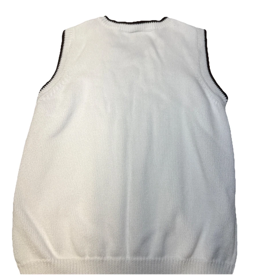 Chaleco Suéter Gymboree Celebrate Spring Niño Blanco Tejido con Cable Talla M 7-8 Foto 4 de 4