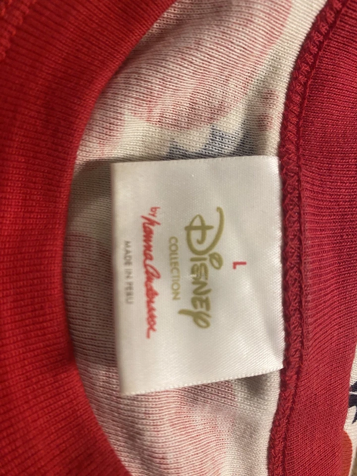 Hanna Andersson 迪士尼成人 L 有机棉米奇冬青圣诞睡衣套装 — 第 3/4 张图片