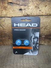 HEAD Pro Damp Vibration Dampener for Tennis Racquets 2 Pack, Blue Shock Absorber