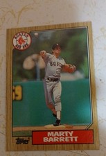 1987 Topps - Marty Barrett #39 MINT CONDITION CARD 