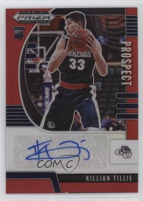 2020-21 Prizm Draft Picks Prospect Red 139/199 Killian Tillie Rookie Auto RC 5i2