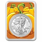 2025 1 oz American Silver Eagle (w/Pumpkin Patch Card, In TEP)