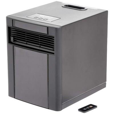 AMAZON BASICS PORTABLE SPACE HEATER, REMOTE CONTROL 1500W, DF1515, BLACK