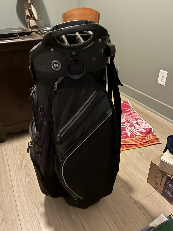 Bag Boy Golf Chiller Cart Bag Black with Cooler Bag (14 Slots) - Image 2 of 4