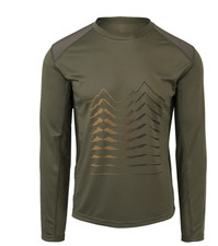 Maglia Maniche Lunghe Agu MTB Jersey Long Per Uomo Taglia S Verde Militare