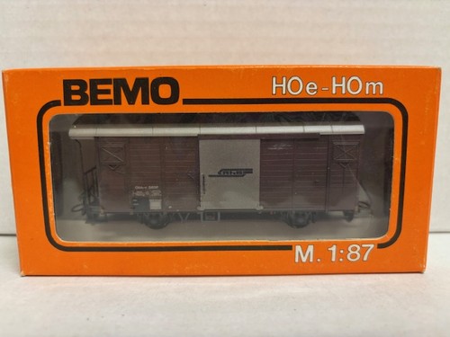 BEMO H0m Gbk-v 5606 gedecker Güterwagen RhB braun 2283 116 | Zustand: Gebraucht