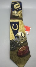 NEW INDIANAPOLIS COLTS FOOTBALL NFL 100% SILK  Men’s TIE EAGLES WINGS 58" x 4"