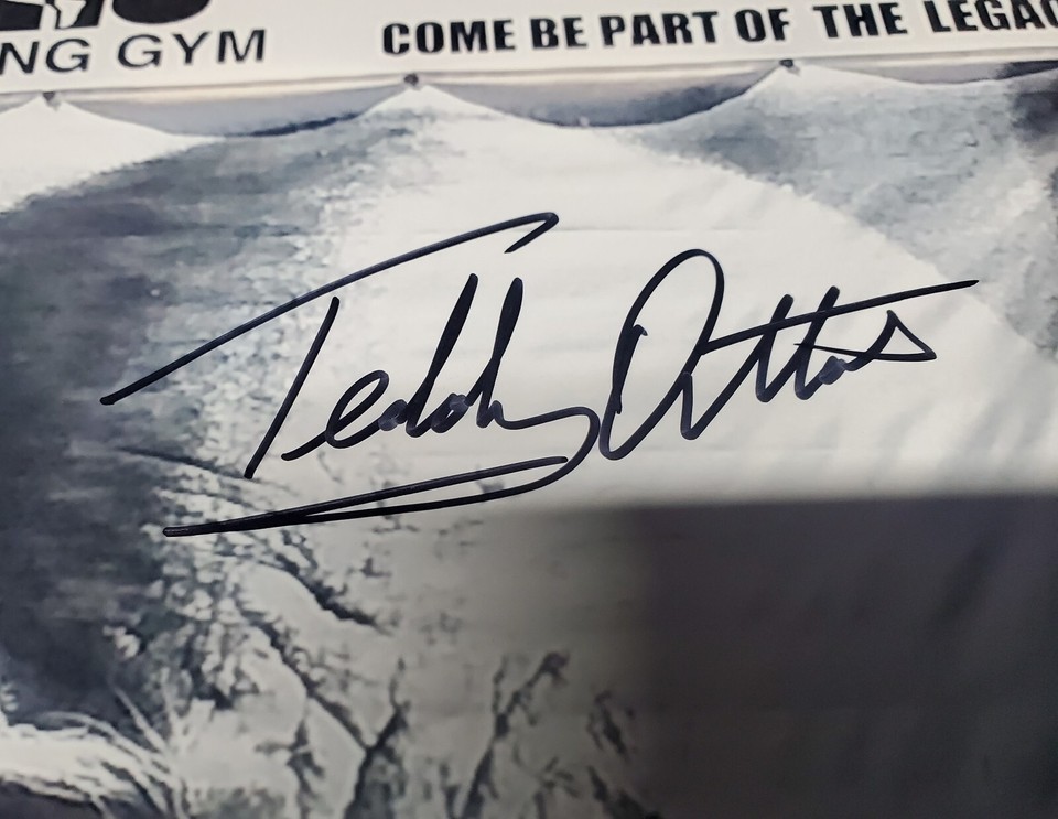Legend Boxing Trainer Teddy Atlas Autograph Signed Poster Cus D'Amato
