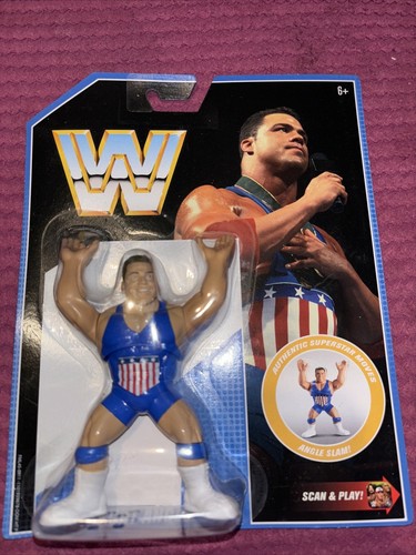 WWE MATTEL RETRO SERIES 7 KURT ANGLE WRESTLING TOY...