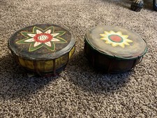 Handmade Vintage Hand Drums 7.5&rdquo;