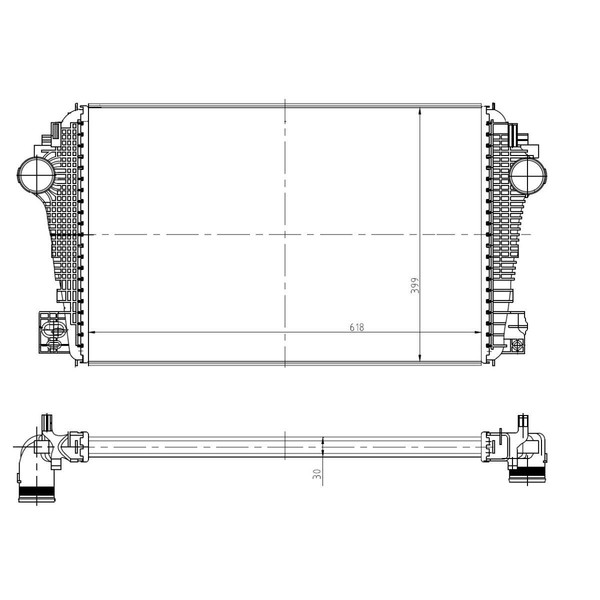 LadeluftküHler TurboküHler Passend FüR Vw Amarok 2H_ S1B 2HA 2HB S6B S7A S7B-image