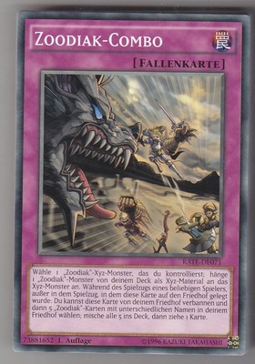 YU-GI-OH Zoodiak Combo Common RATE-DE071 NEU!